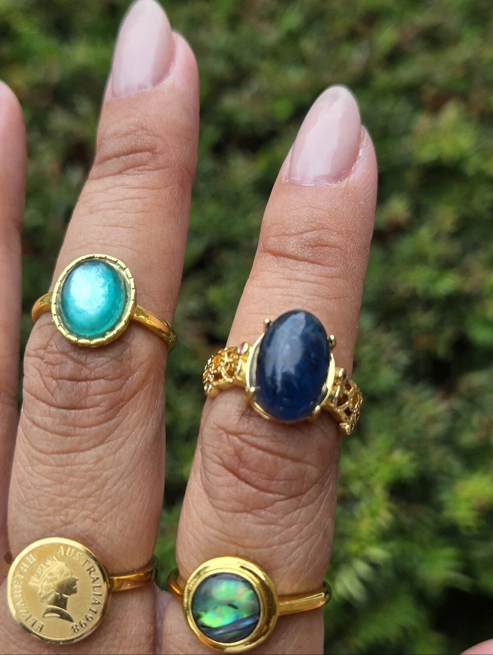 Blue KYANITE RING ADJUSTABLE